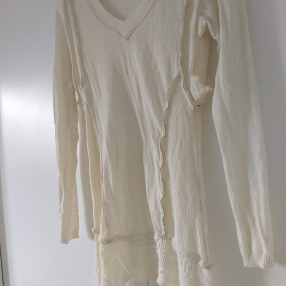 vintage 90s handkerchief hem tunic sweater Italy NWOT - Picture 5 of 14